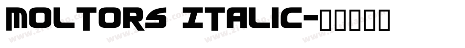 Moltors Italic字体转换